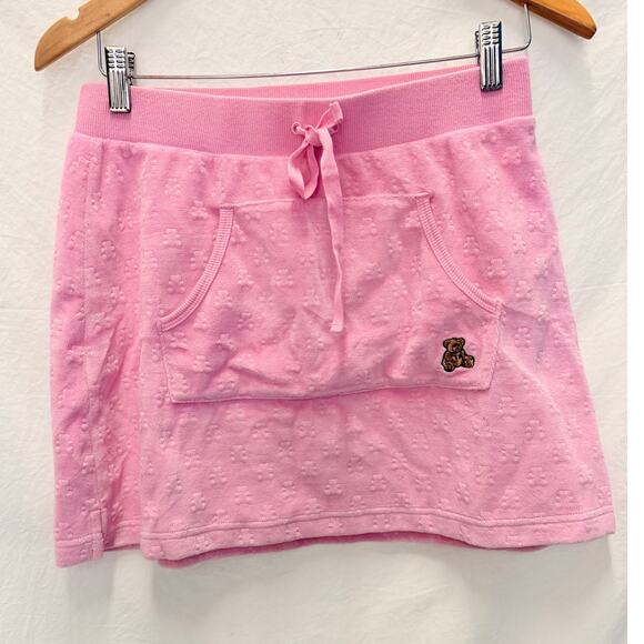 Teddy Fresh Baby Pink Velour Teddy Embossed Tracksuit Set Small Y2K Paris Hilton - Picture 6 of 8